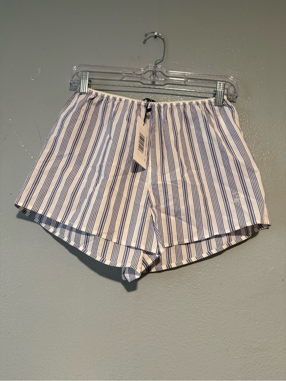 NWT o.p.t. Blue and White Striped Shorts Size XS